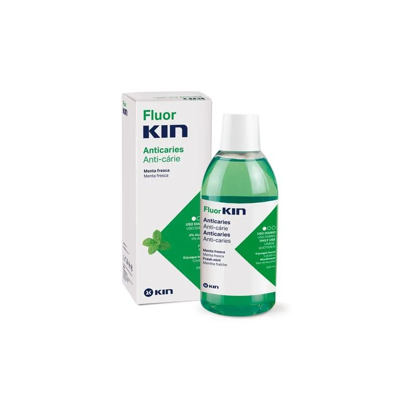 Fluor Kin Rinse Daily Mint 500ml Kin