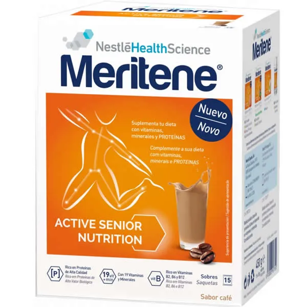 Meritene Coffee Flavored Shakes Decaffeinato 15 Bustine